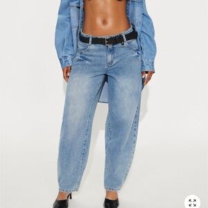 Fashion Nova Classic Blue Women's Balloom Jeans